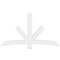 Ekena Millwork Alberta Architectural Grade PVC Gable Bracket, 84"W x 49"H x 4"D x 6"F, 14/12 Pitch GBP084X49X0406ALB00 - alternate 3